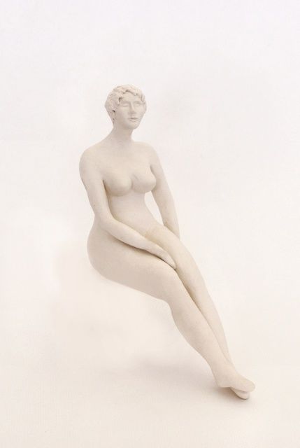 Sculpture titled "Antique" by Sabine Adamus, Original Artwork, Terra cotta