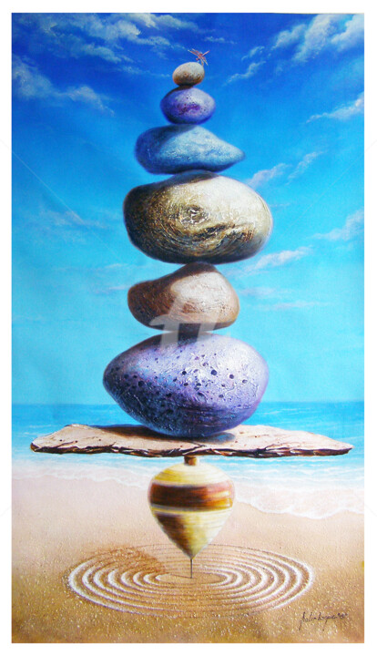 Malarstwo zatytułowany „Balance 2” autorstwa Sabir Haque, Oryginalna praca, Akryl