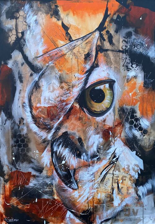 Pintura intitulada "Freddy" por Sabrina Seck, Obras de arte originais, Acrílico