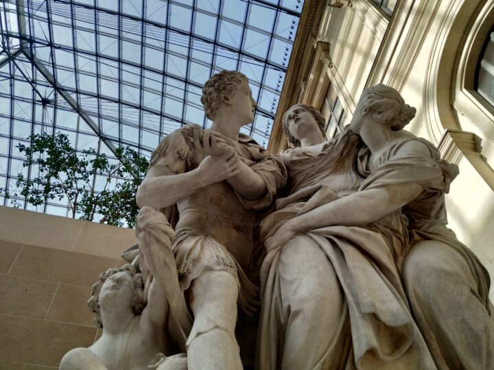 Fotografia zatytułowany „Sculptures, Louvre” autorstwa Sabrina Timsit, Oryginalna praca, Fotografia cyfrowa