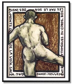 Peinture intitulée "Homme" par Sacha Schwarz, Œuvre d'art originale