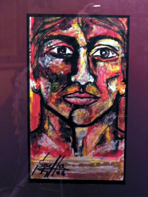 Painting titled "Sentinelle" by Sacha Sekeur, Original Artwork