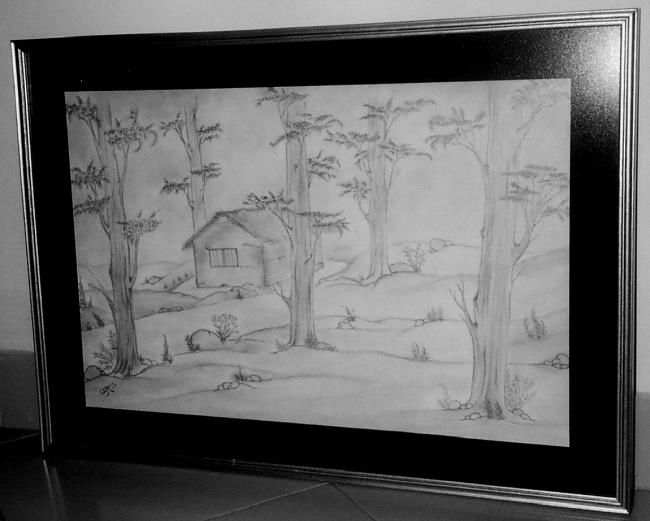 Painting titled "Point of a Pentacle" by Sachindra Amaratunge, Original Art,