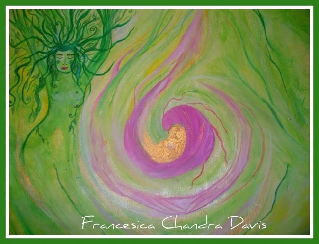 Painting titled "A Small Miracle" by Francesica C Davis, Original Artwork, Oil