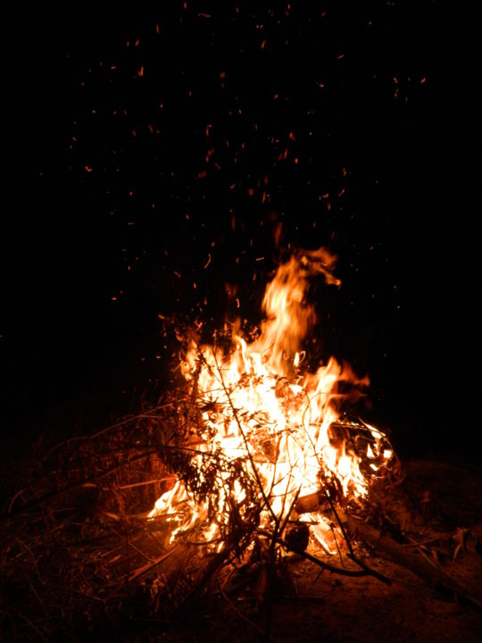 Photographie intitulée "Fire" par Vladislav Shchupakov, Œuvre d'art originale