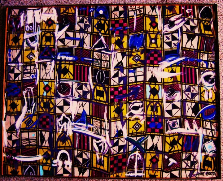 Peinture intitulée "pb25.jpg" par Saddek Amine Khodja, Œuvre d'art originale,