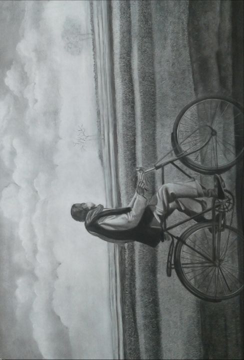 Drawing titled "wheel-of-time-copy.…" by Sadhana Solanki, Original Artwork, Charcoal