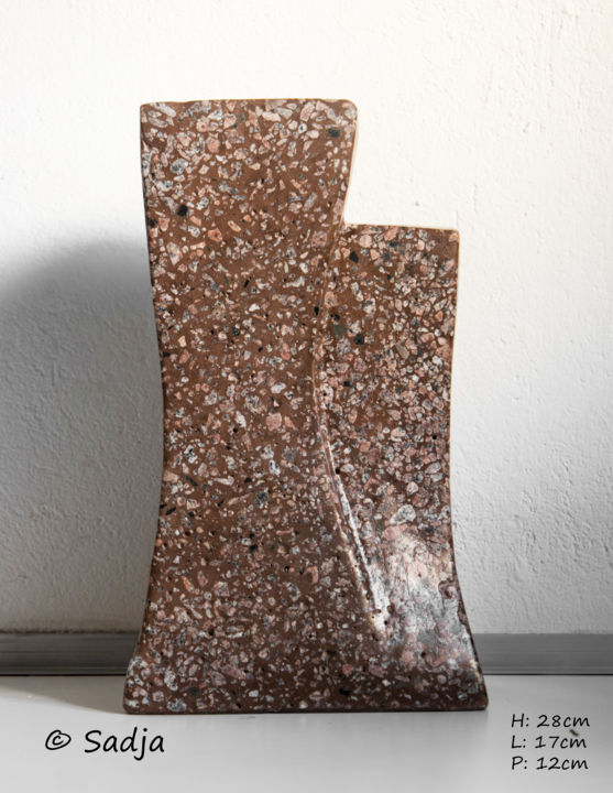Sculpture intitulée "Complicité" par Sadja, Œuvre d'art originale,