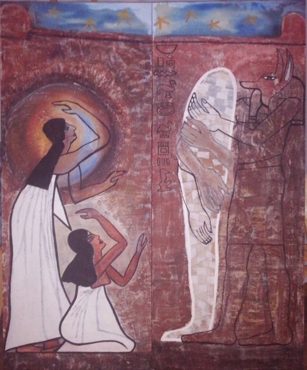 Pintura intitulada "farewell" por Safaa Salah, Obras de arte originais, Acrílico