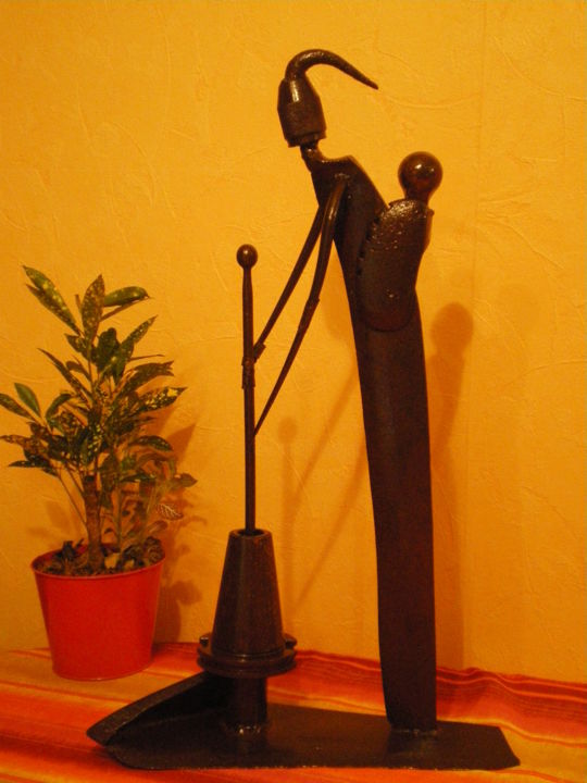 Rzeźba zatytułowany „Fatoumata .” autorstwa Jean Marc, Oryginalna praca