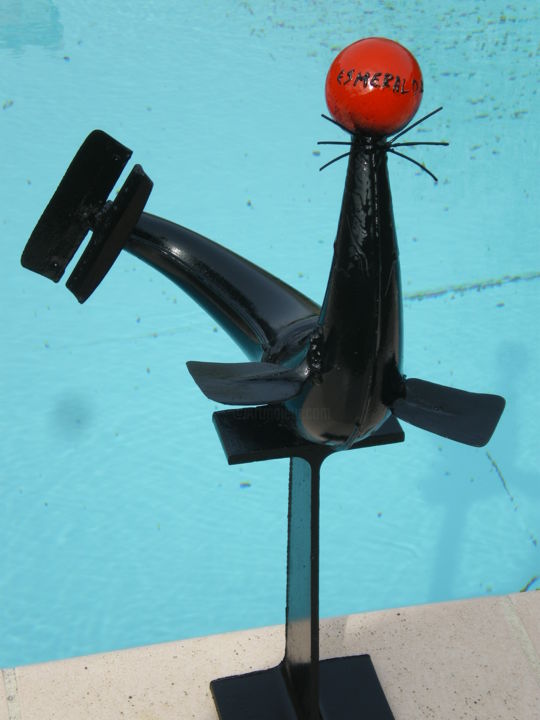 Sculpture titled "Esméralda  !!!" by Jean Marc, Original Artwork