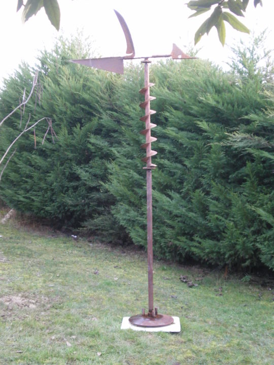 Escultura intitulada "Girouette" por Jean Marc, Obras de arte originais