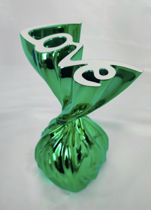 Скульптура под названием "Passion Boer Green" - Sagrasse, Подлинное произведение искусства, Смола