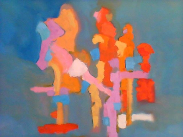 Painting titled "sans titre" by Sahbene Inoubli, Original Artwork, Oil