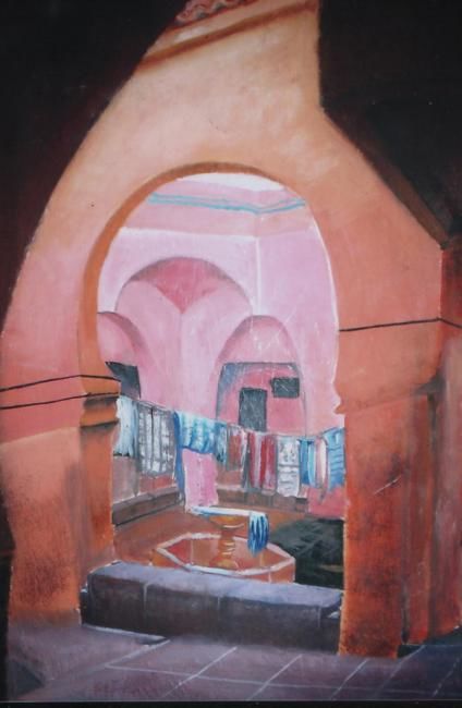Peinture intitulée "marakesh" par Atlas ( Saida Fati ), Œuvre d'art originale