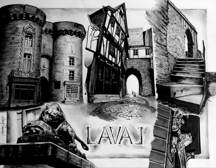 Desenho intitulada "Laval" por Saintcence, Obras de arte originais, Lápis