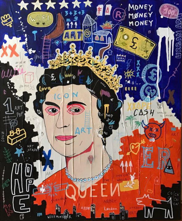 Malarstwo zatytułowany „God Save the Queen” autorstwa Sainte Fauste, Oryginalna praca