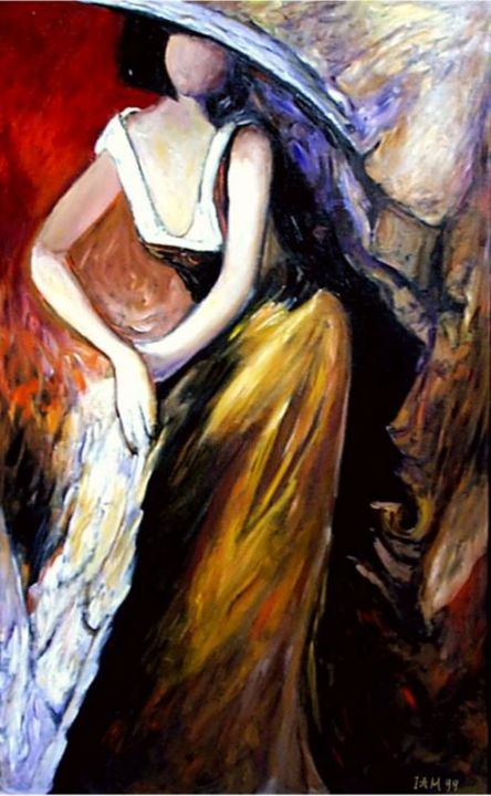 Pintura titulada "Flow A'Dress" por Maya Britan, Obra de arte original, Oleo