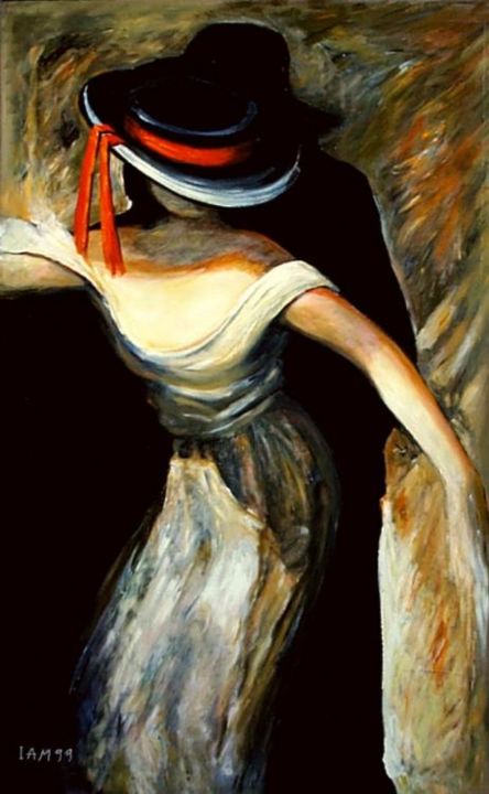 Pintura titulada "Dark A'Dress" por Maya Britan, Obra de arte original, Oleo