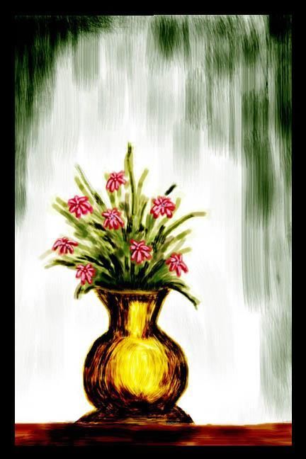 Arte digitale intitolato "flower" da Saju Divakar, Opera d'arte originale