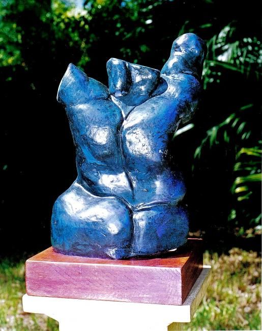 Sculpture titled "Torso" by Vicente Fabre, Original Artwork, Ceramics