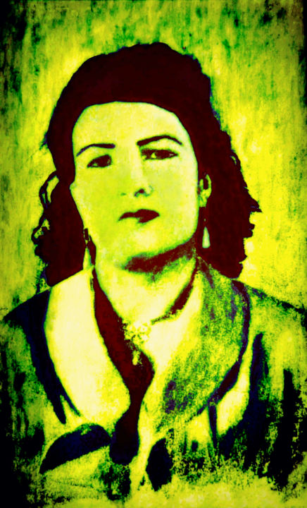 Painting titled "Mimi 2.jpg" by Salah El Moncef, Original Artwork, Acrylic