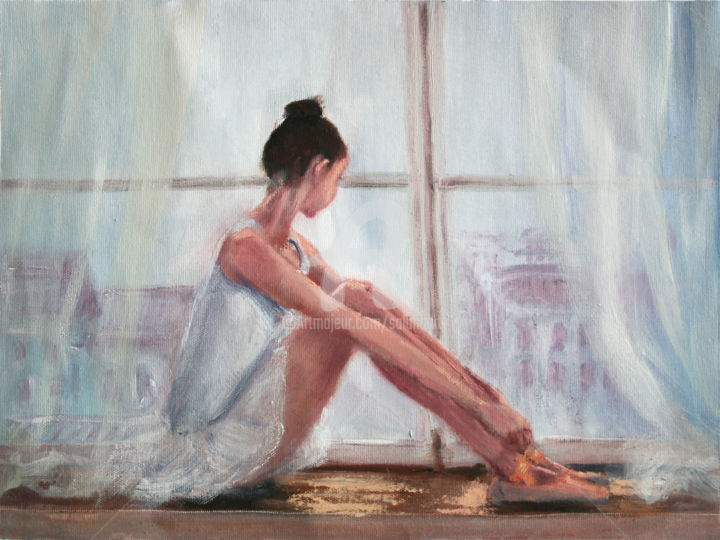 Painting titled "Ballerina IV" by Svetlana Samovarova, Original Art, Oil