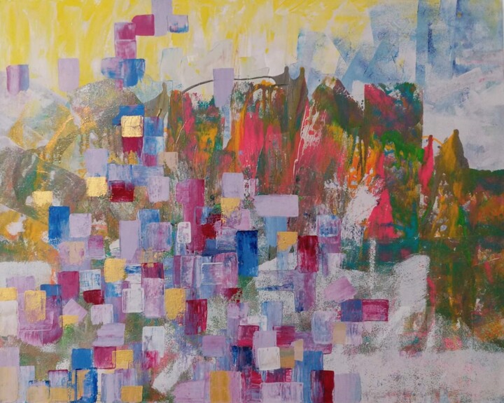 Painting titled "CHERCHEZ LA FEMME" by Salaz, Original Art, Acrylic