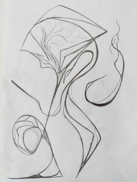 Zeichnungen mit dem Titel "Kalem03" von Salih Demirci, Original-Kunstwerk, Bleistift