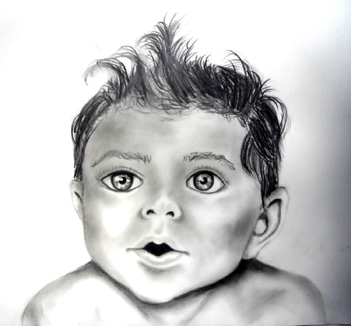 Drawing titled "innocence.jpg" by Lolo, Original Artwork, Pencil