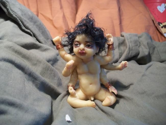 Скульптура под названием "малыш" - Полина Вербицкая, Подлинное произведение искусства