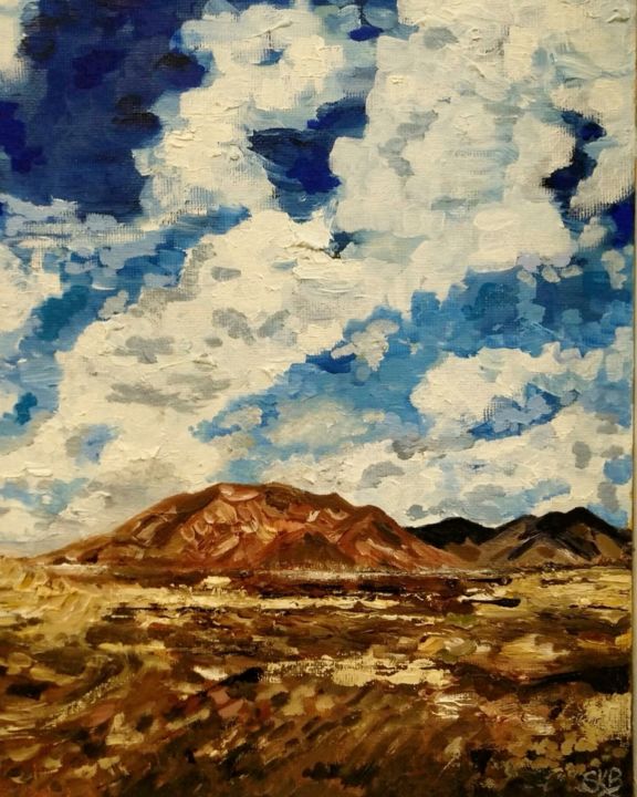 Painting titled "Lanzarote" by Sally Kelleghan-Bierney, Original Artwork, Oil