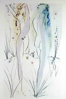 Gravures & estampes intitulée "RETURN, RETURN SHUL…" par Salvador Dali, Œuvre d'art originale
