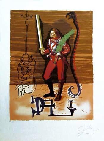 Gravures & estampes intitulée "Christopher Columbu…" par Salvador Dali, Œuvre d'art originale