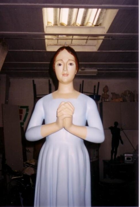 Sculptuur getiteld "Virgen de la Soledad" door Salvador Nadal, Origineel Kunstwerk