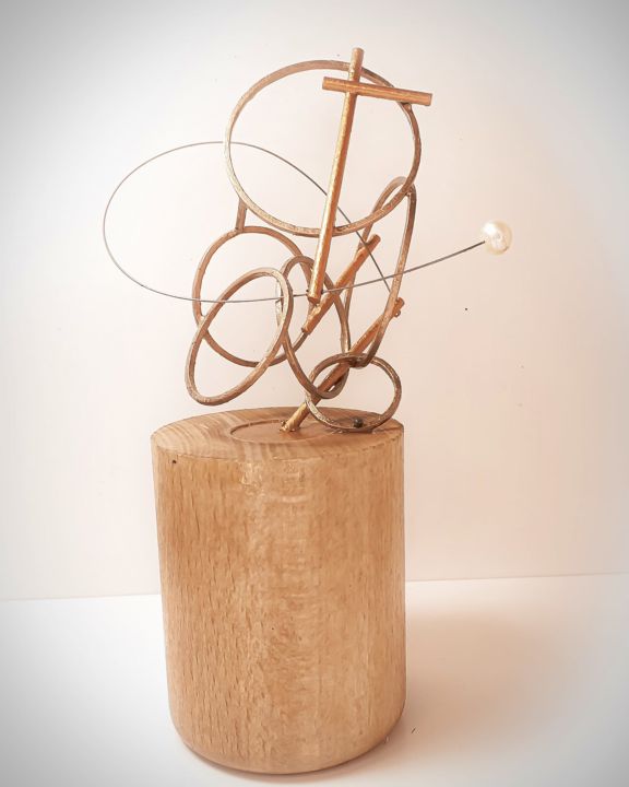 Sculpture intitulée "Stillness" par Salvador Vico, Œuvre d'art originale, Métaux