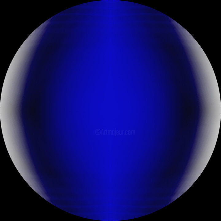 Photographie intitulée "Orb 1.0 Blue" par Salvatore John Sgroi, Œuvre d'art originale, Photographie numérique