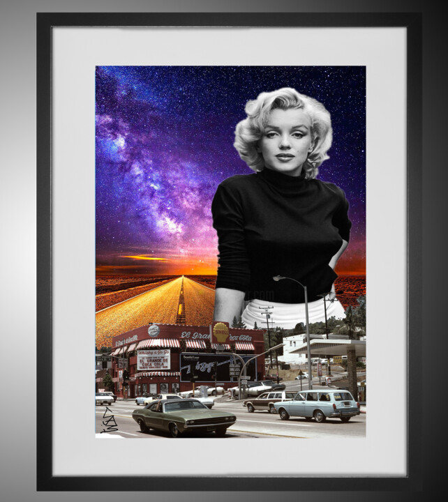 Arte digital titulada "Marilyn Monroe" por Sam _i Digital Art, Obra de arte original, Trabajo Digital 2D