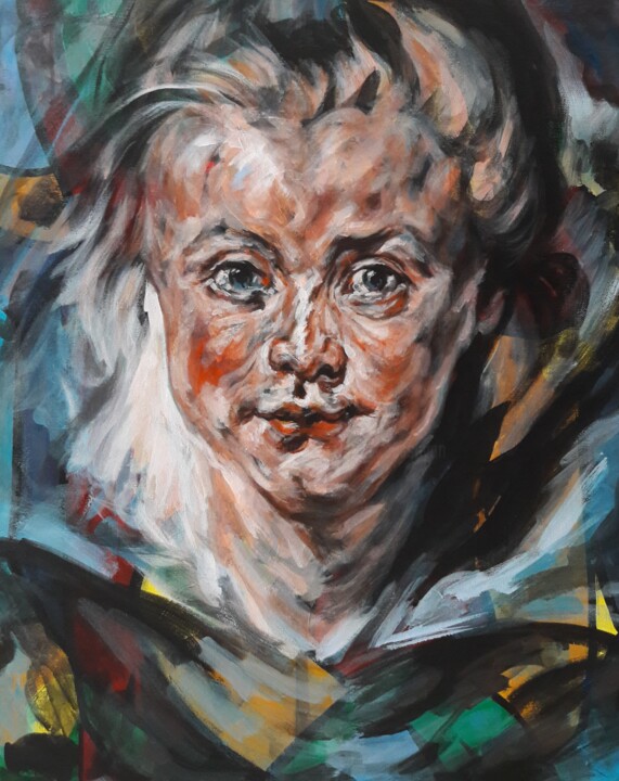 「" Rubens "......」というタイトルの絵画 Sam Keusseyan Gladiateurによって, オリジナルのアートワーク, アクリル