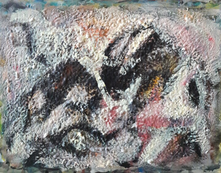 Peinture intitulée "taureau yt54" par Sam Keusseyan Gladiateur, Œuvre d'art originale, Acrylique
