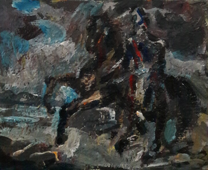 Pittura intitolato "officiel français s…" da Sam Keusseyan Gladiateur, Opera d'arte originale, Acrilico