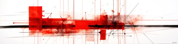Arts numériques intitulée "Bloodlines III" par Samael, Œuvre d'art originale, Peinture numérique