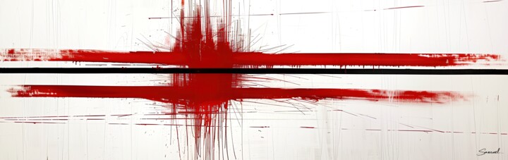 Arts numériques intitulée "Bloodlines II" par Samael, Œuvre d'art originale, Peinture numérique