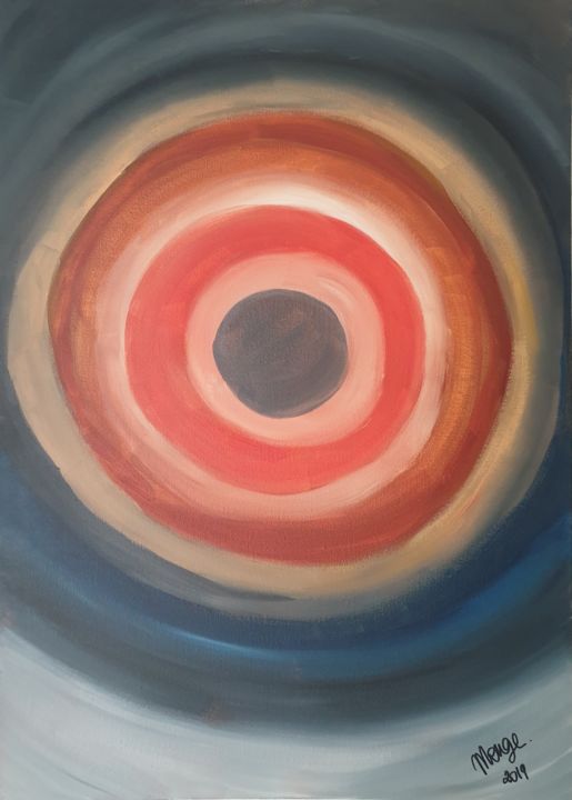 Painting titled "Univers Target" by Samantha Monge, Original Artwork, Acrylic