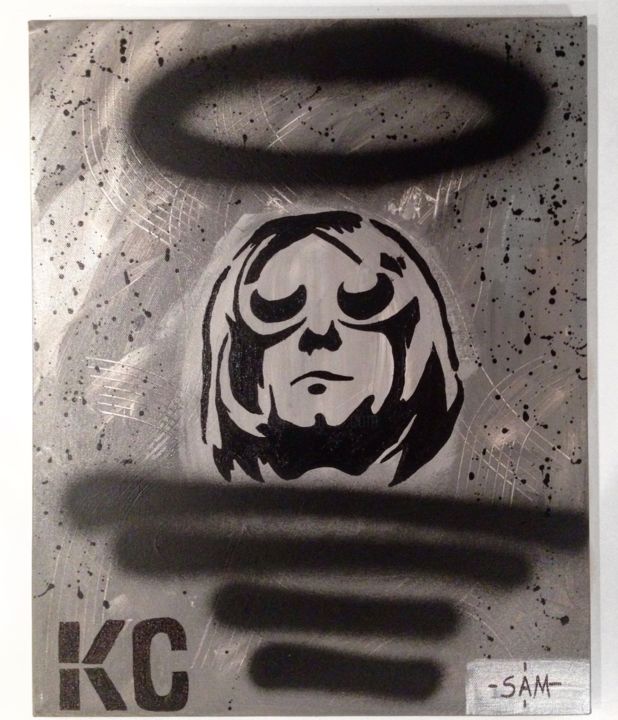 Schilderij getiteld "Saint Cobain" door Samara Ribas, Origineel Kunstwerk