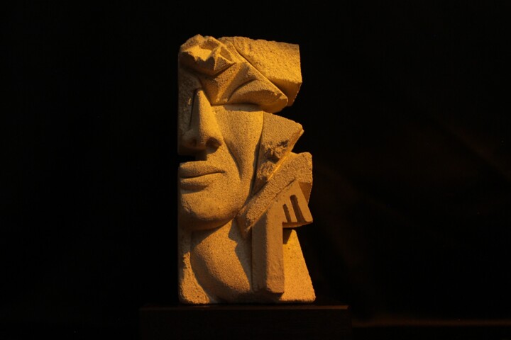 Sculptuur getiteld "Svevo" door Samart, Origineel Kunstwerk, Steen