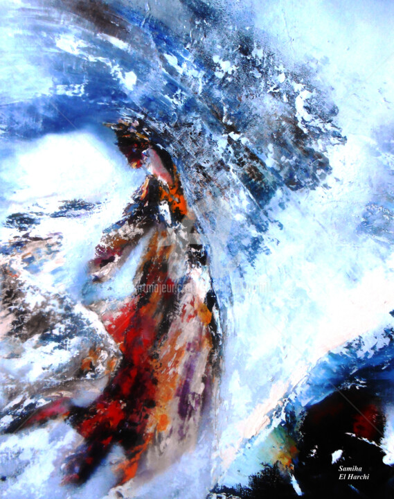 Peinture intitulée "Capture" par Samiha El Harchi (Sam), Œuvre d'art originale, Huile