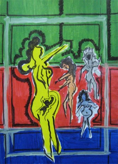 Painting titled "The Muses of Truat,…" by Samij Datta, Original Artwork