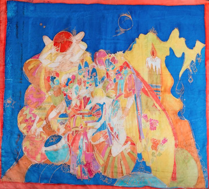 Pittura intitolato "Rêve d'adoubement" da Samir Habra, Opera d'arte originale, Altro