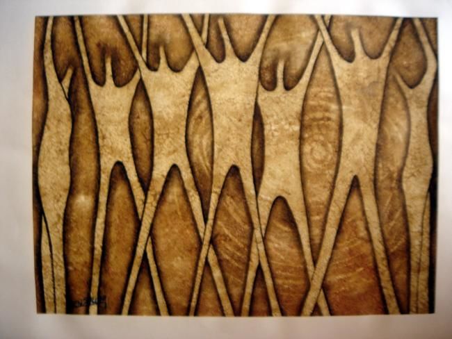 Peinture intitulée "Equilibre" par Samir Bensalem, Œuvre d'art originale,
